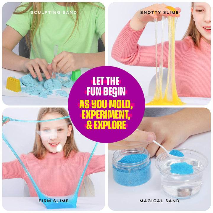Dan&Darci Slime, Putty & Sand Sensory Science Kit