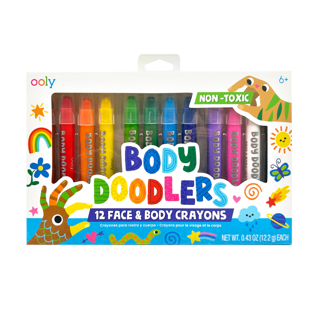 OOLY Body Doodlers Face &amp; Body Crayons - Set of 12
