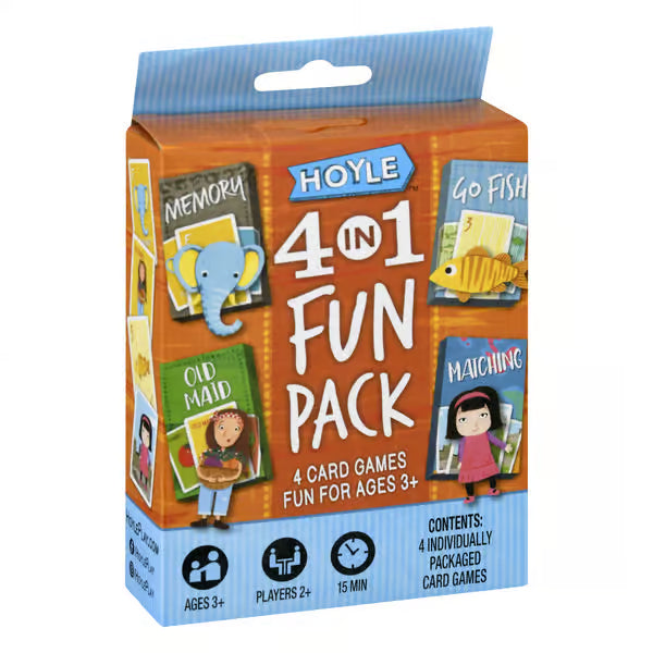 Hoyle 4-in-1 Fun Pack Kids Card Games (Age 3+)