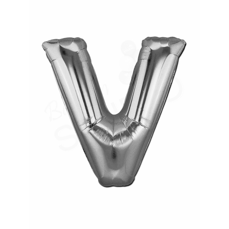 Letter Foil Balloon (Helium fill) - 34" - Silver