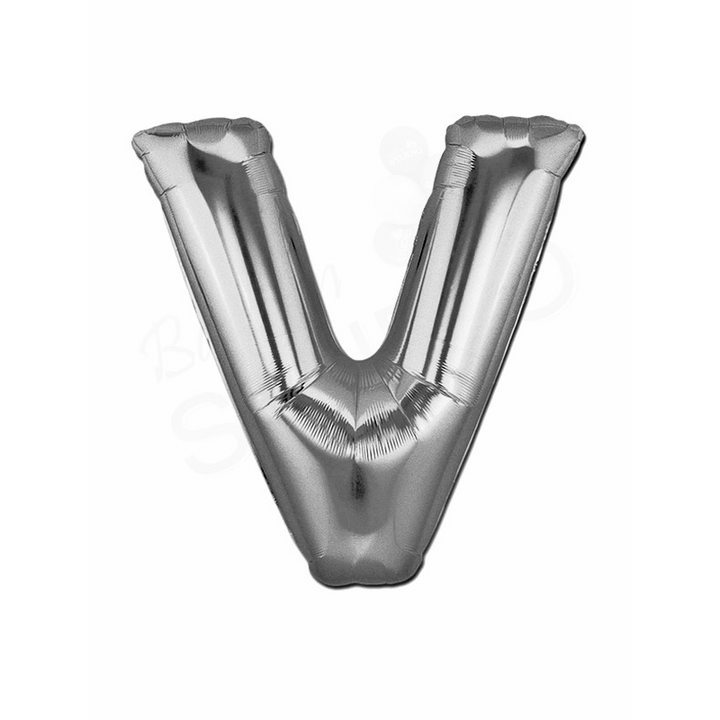 Letter Foil Balloon (Helium fill) - 34" - Silver