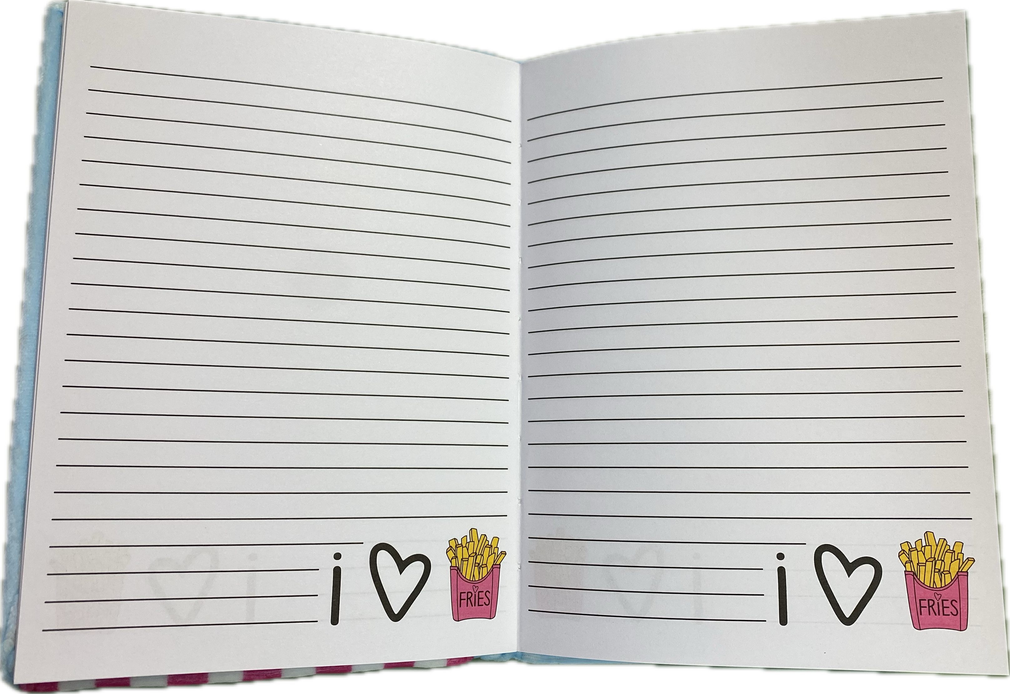 iScream I Heart Fries Plush Journal Notebook