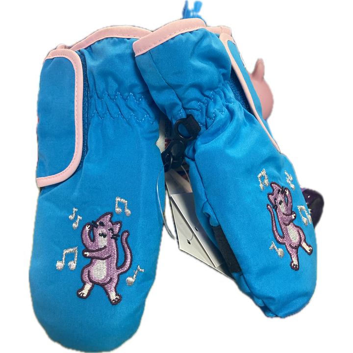 Girls Embroidered Ski Mitten W. Thinsulate Size 2-4T