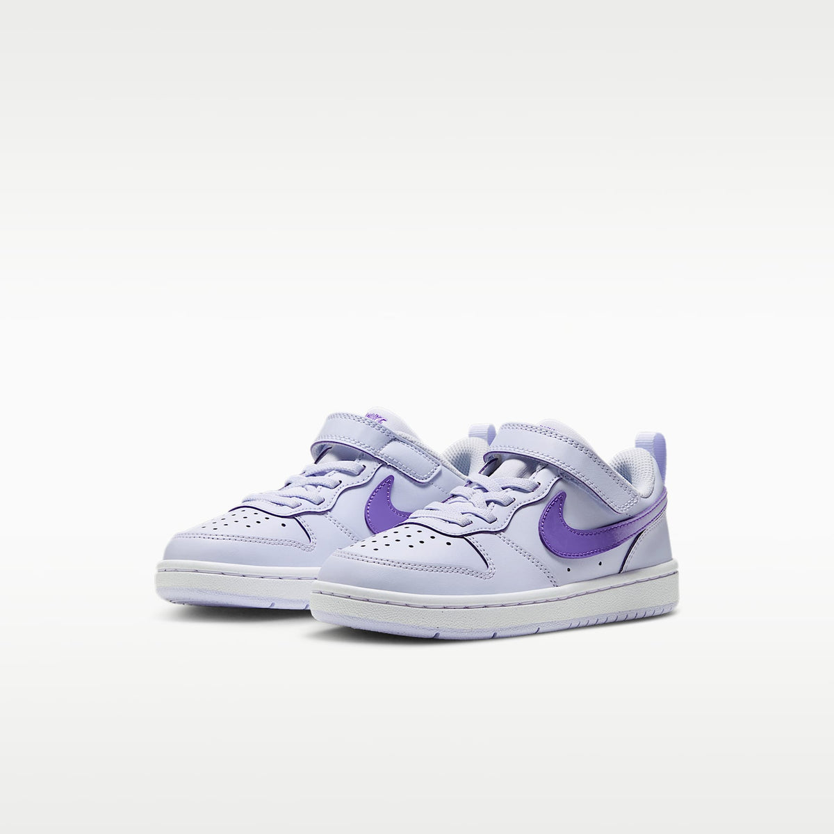 Nike Court Borough Low Little Kids' Shoes - Palest Purple/White/Action Grape