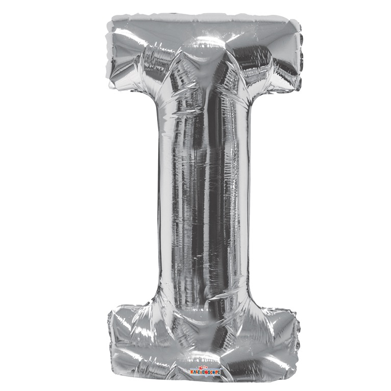 Letter Foil Balloon (Helium fill) - 34" - Silver