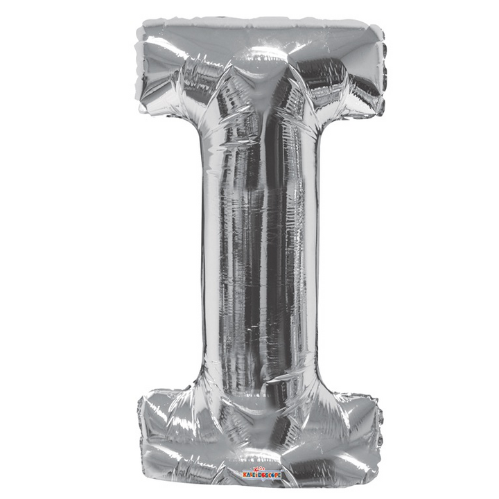 Letter Foil Balloon (Helium fill) - 34" - Silver
