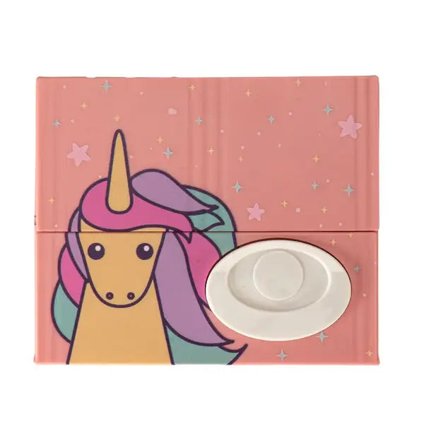 Unicorn Hiding in Box Coin Bank