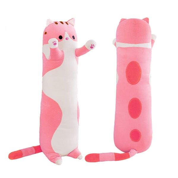 Pink Tabby Cat Long Animal Plush Toy – 3ft Plush!