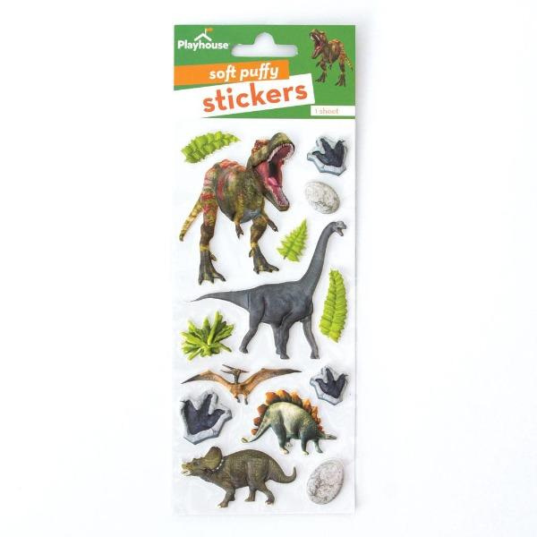 Dinosaur puffy stickers