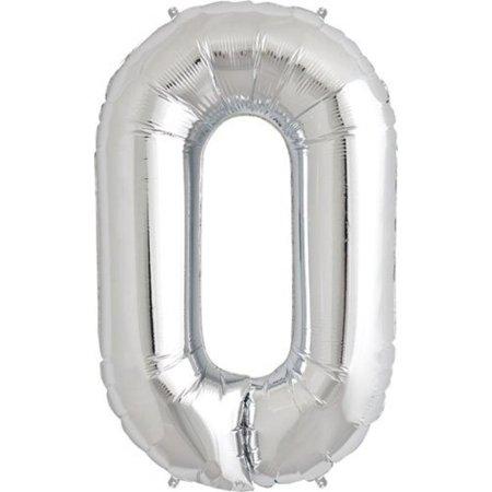 Letter Foil Balloon (Helium fill) - 34" - Silver