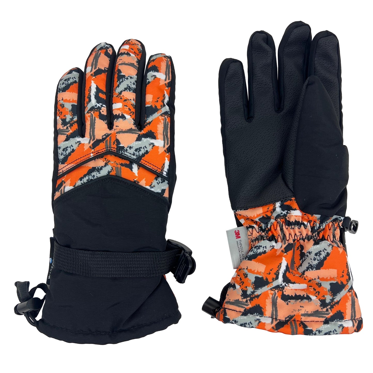 Grand Sierra Boys Printed Snowboard Glove with Thinsulate (Size 4-7)