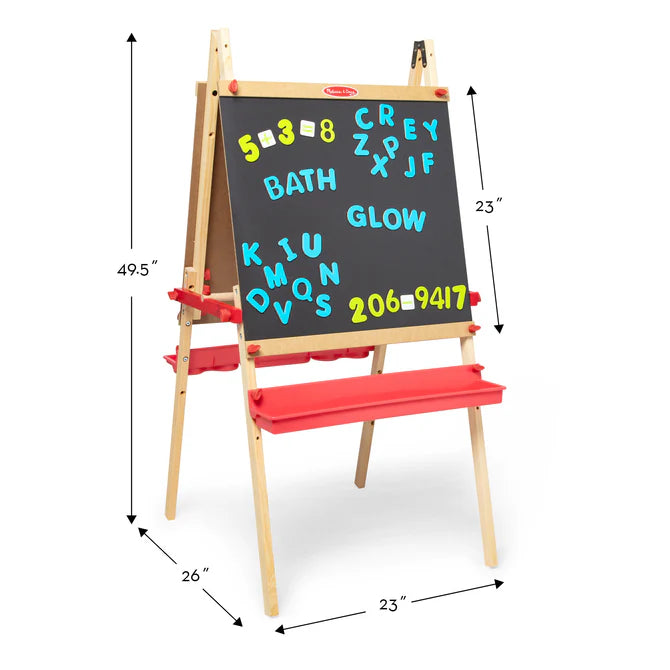 Melissa & Doug Deluxe Magnetic Standing Art Easel