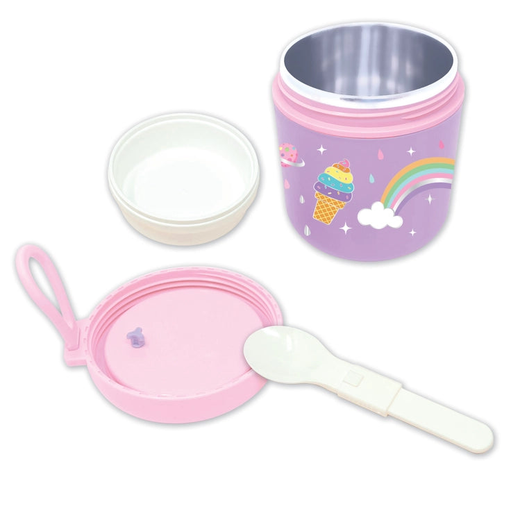 Hot Focus Stainless Steel Rainbow Food Jar