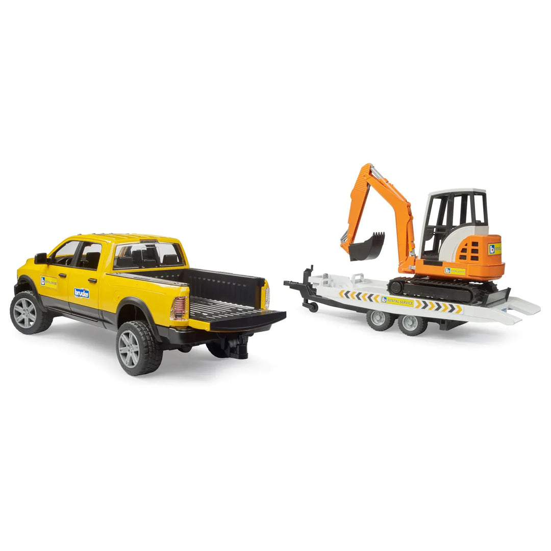 Bruder RAM Rental Service with Mini Excavator