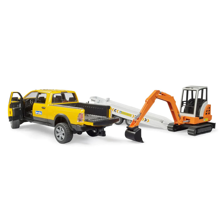 Bruder RAM Rental Service with Mini Excavator