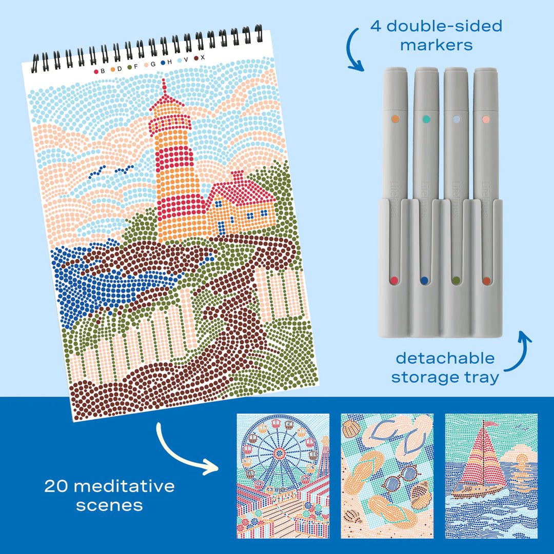 FlowArt® Dot-By-Letter: Day at the Beach