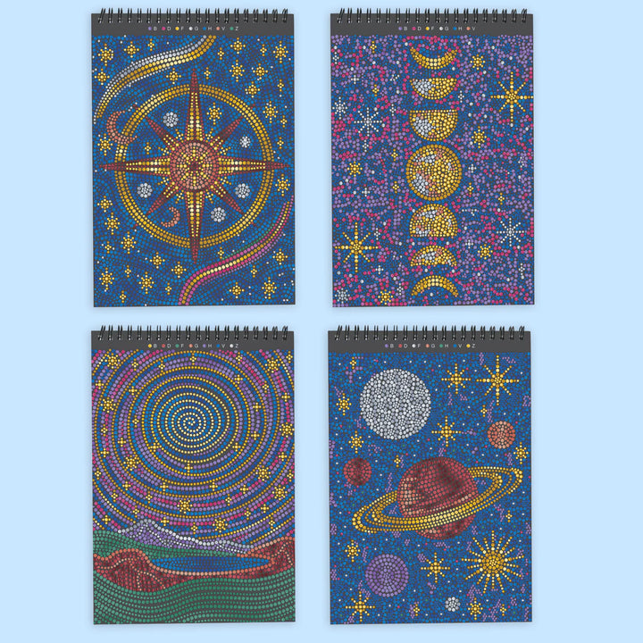 FlowArt® Dot-By-Letter: Into the Galaxy (Metallic Ink)