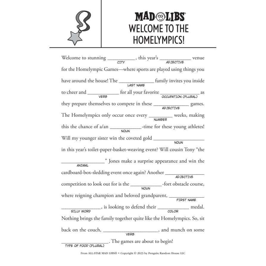 Mad Libs All-Star Mad Libs