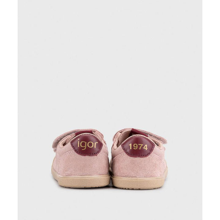 Igor Barefoot Tennis Suede Sneaker (Toddler)