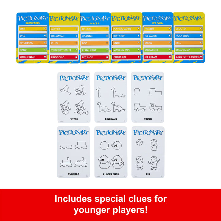 Pictionary – Classic Family Drawing Board Game & Party Game (Ages 8+)