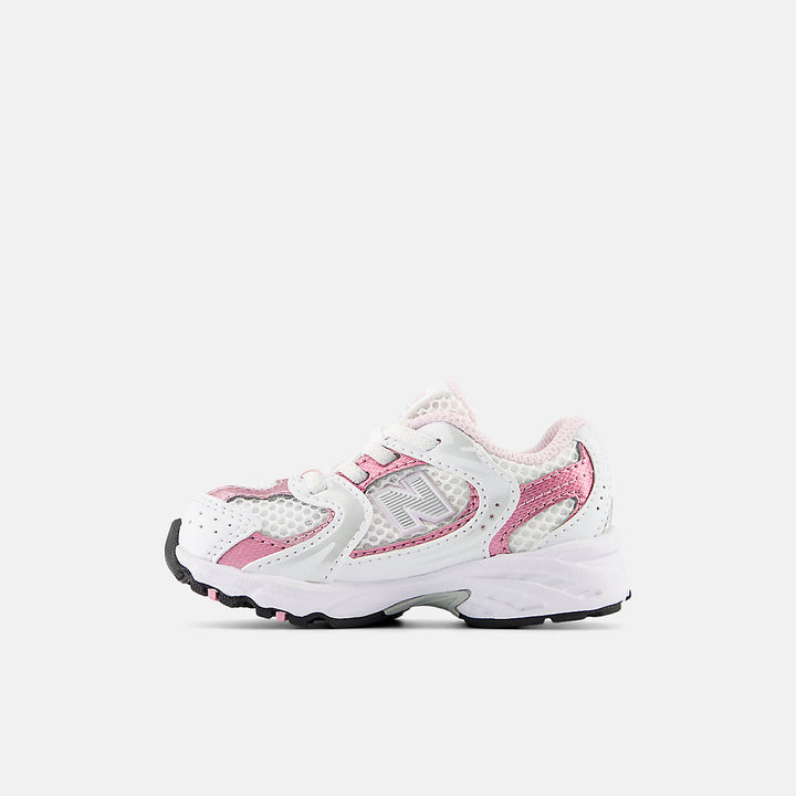 New Balance 530 Bungee Toddler White w/ Pink Sugar