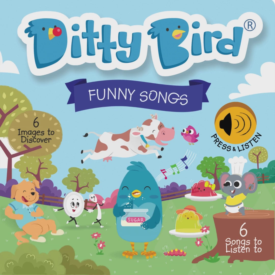 Ditty Bird - Funny Songs - Musical Books for Toddlers