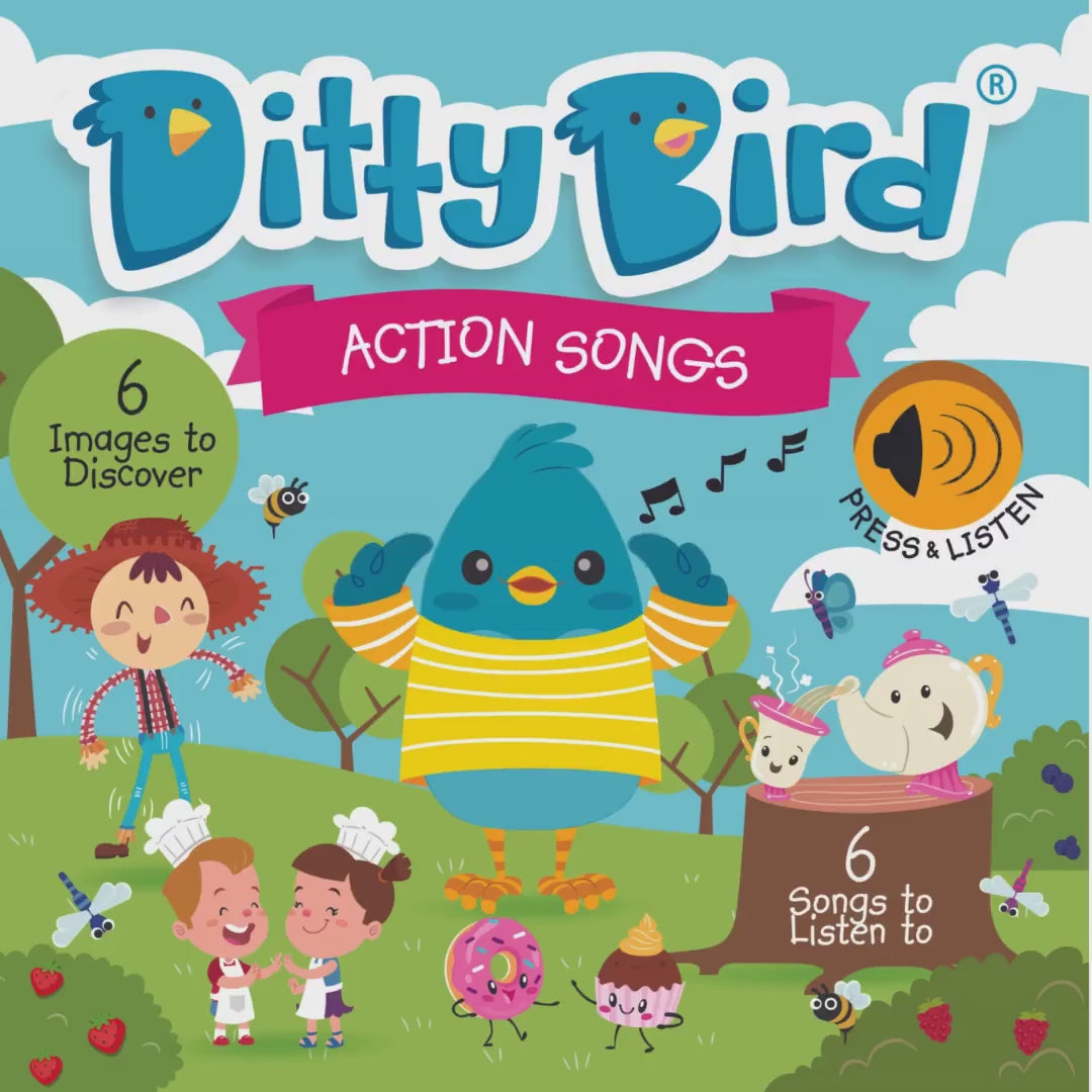 Ditty Bird - Action Songs - Musical Books for Toddlers
