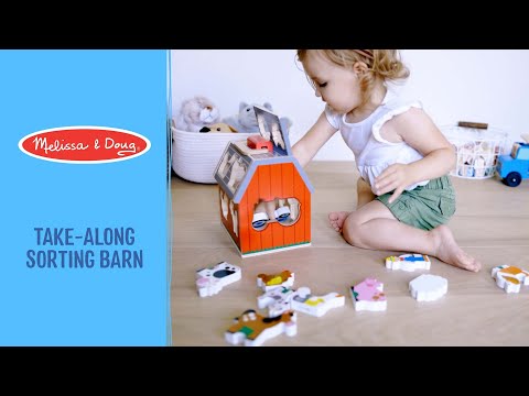 Melissa & Doug Take Along Sorting Barn