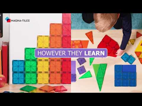 Magna-Tiles® Clear Colors 32 Piece Set