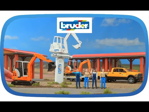 Bruder RAM Rental Service with Mini Excavator
