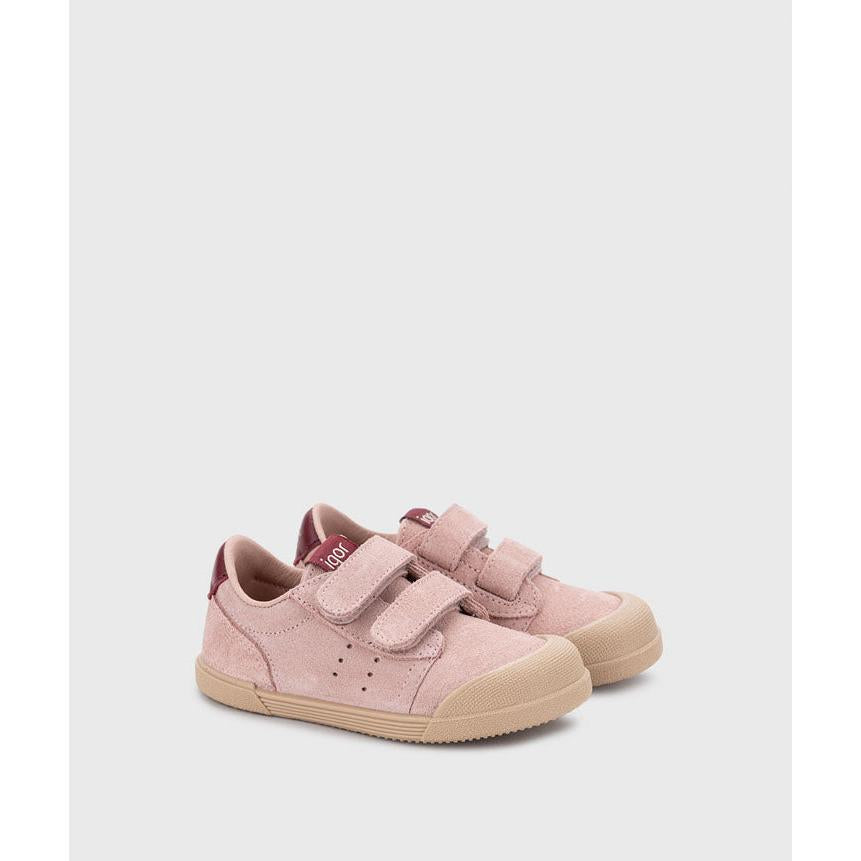 Igor Barefoot Tennis Suede Sneaker (Toddler)