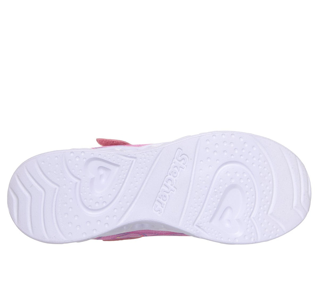 Skechers Heart Lights Bubble Love Pink outsole