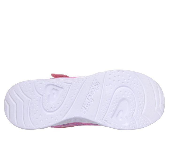 Skechers Heart Lights Bubble Love Pink outsole