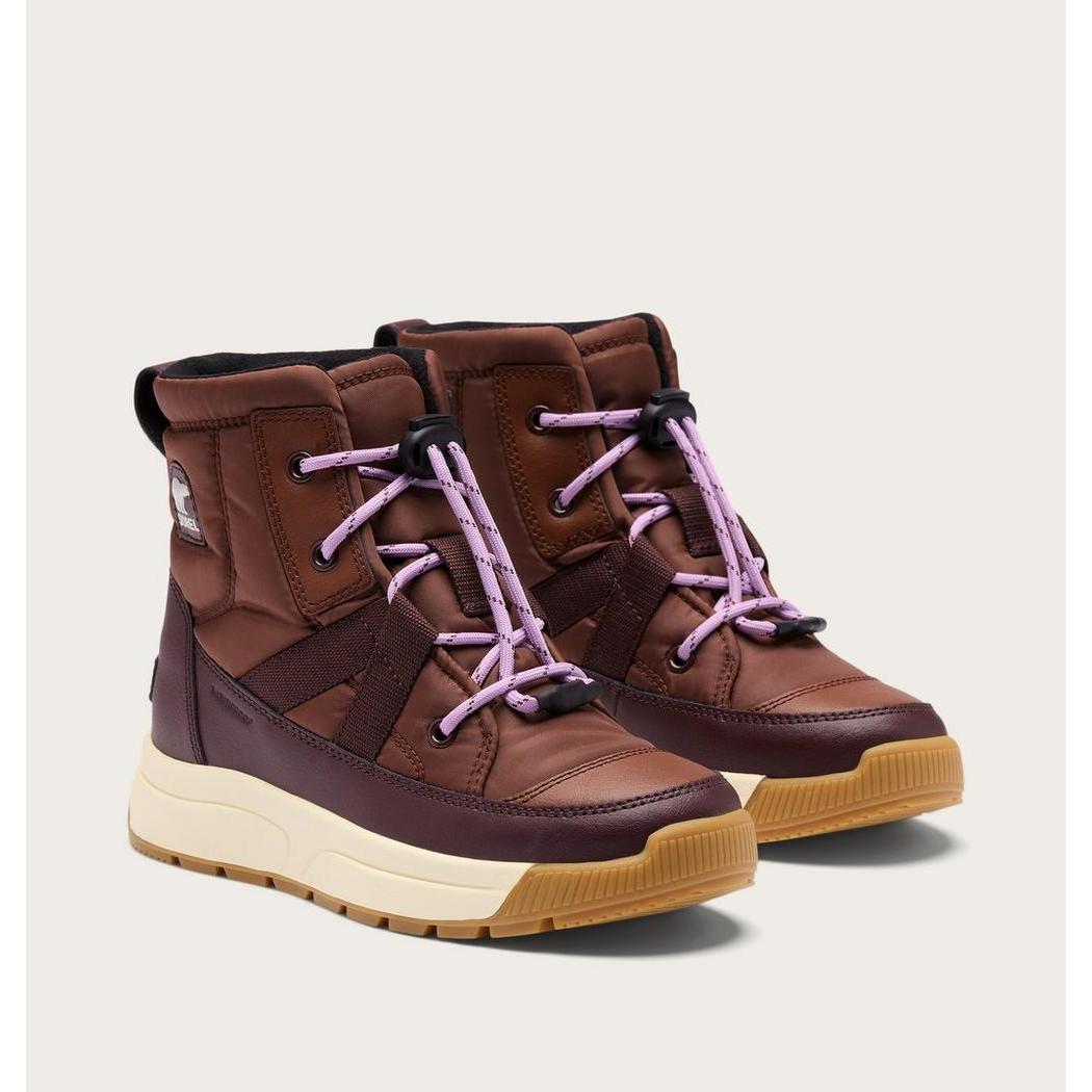 SOREL Whitney III Mid Waterproof Boot Dark Auburn / Red Lodge pair view