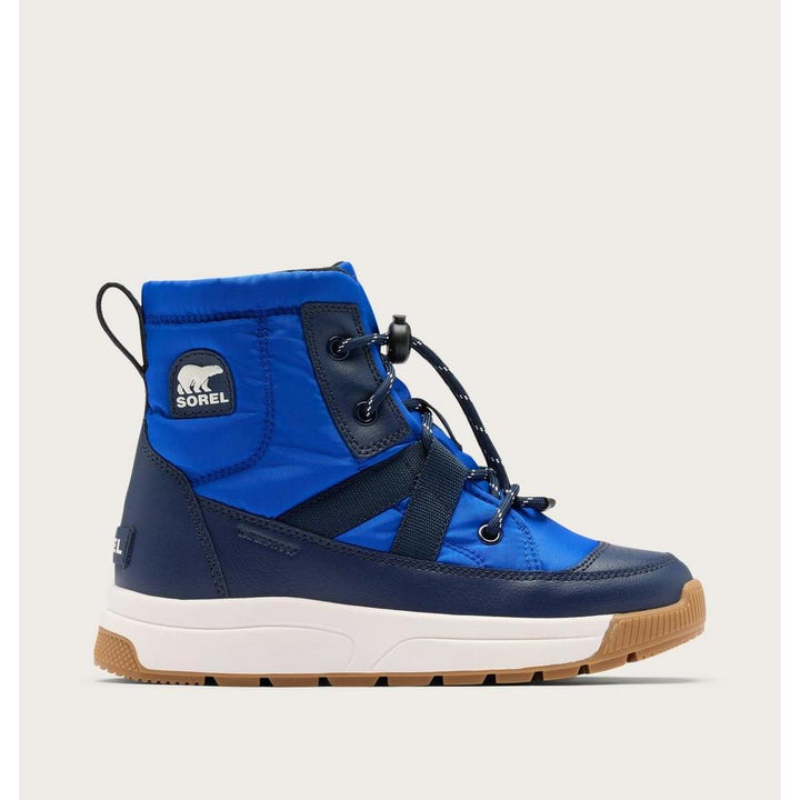 SOREL Whitney III Mid Waterproof Boot Azul Collegiate Navy side view toe right