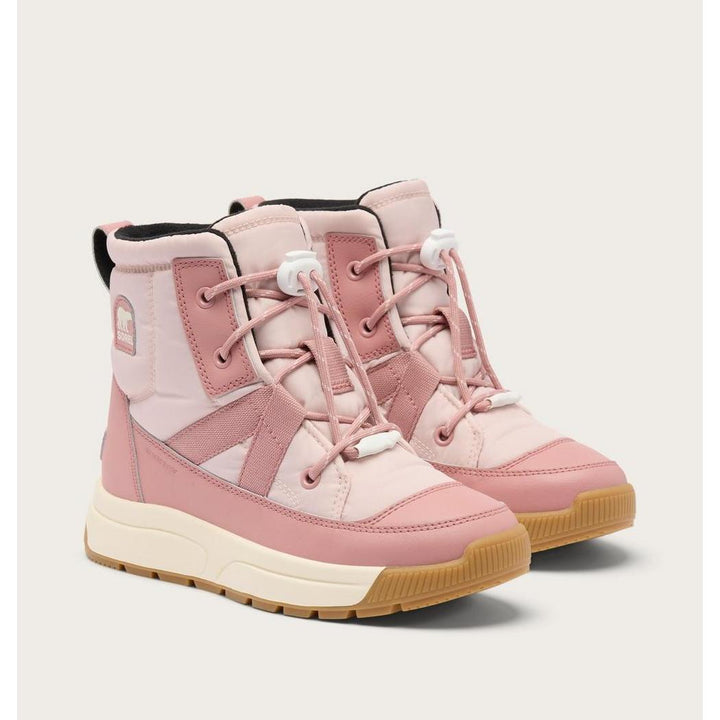 SOREL Whitney III Mid Waterproof Boot Pink Salt / Eraser Pink pair view