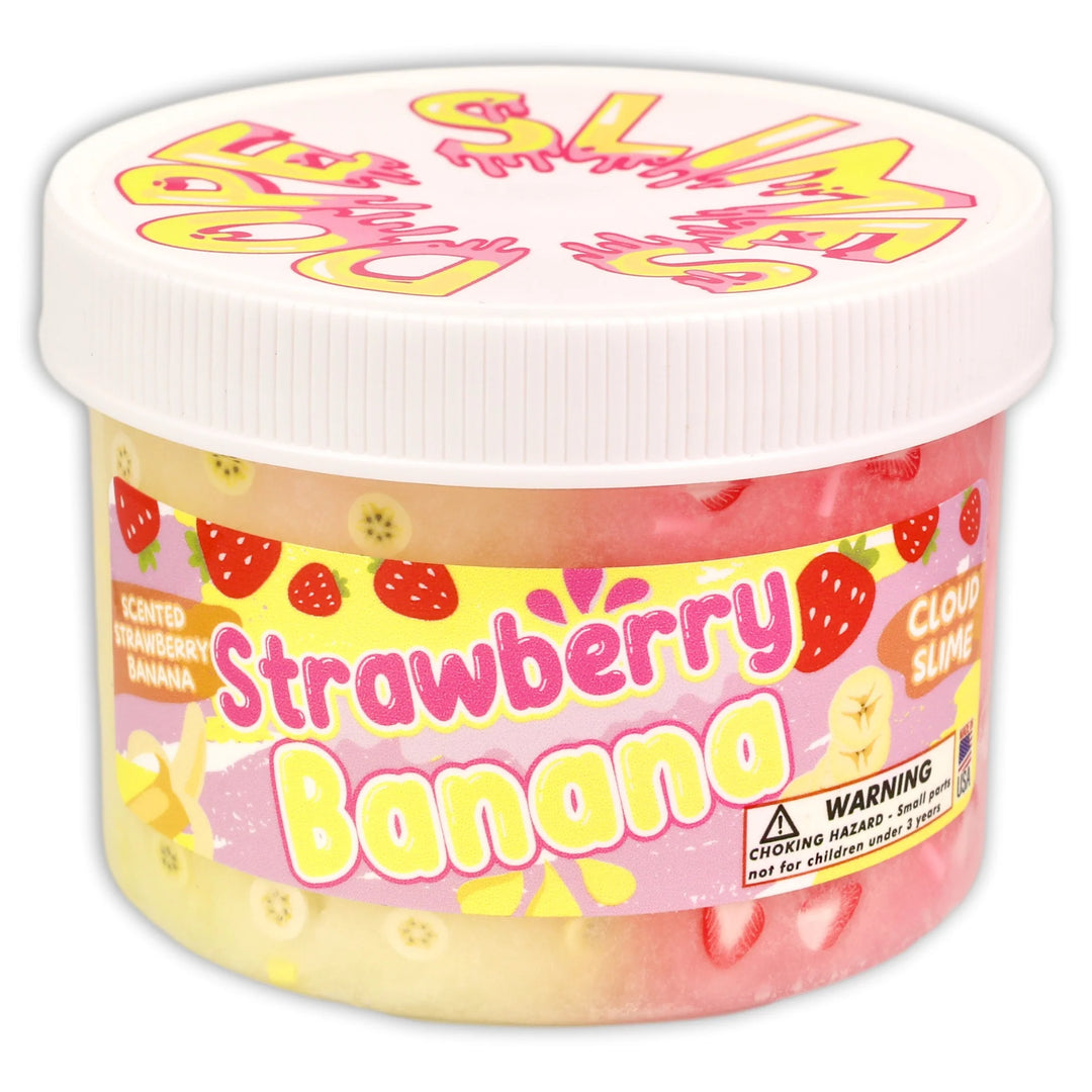 Dope Slimes – Strawberry Banana Cloud Slime (8oz)