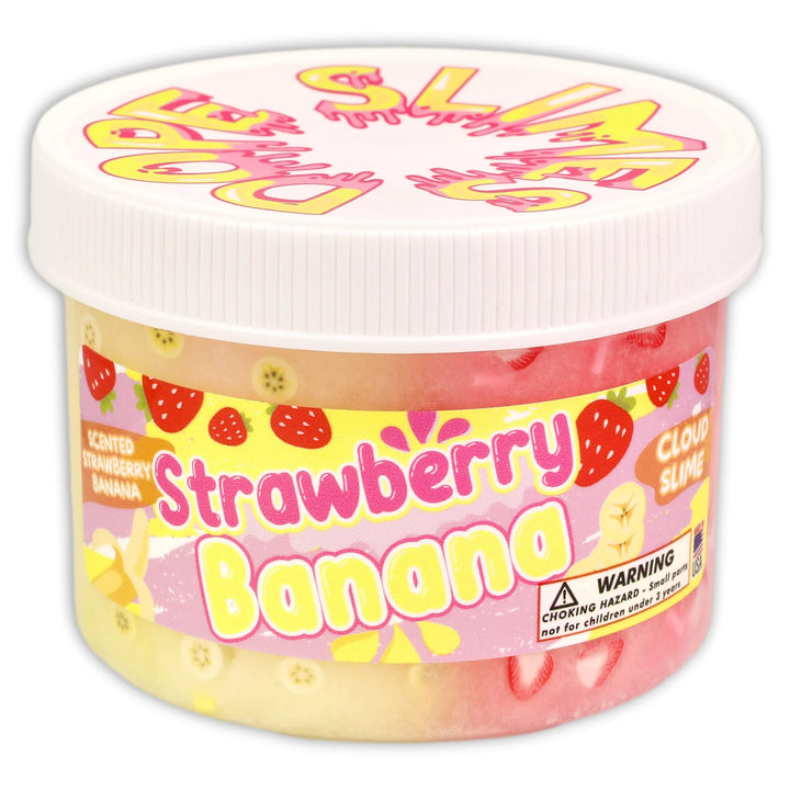 Dope Slimes – Strawberry Banana Cloud Slime (8oz)