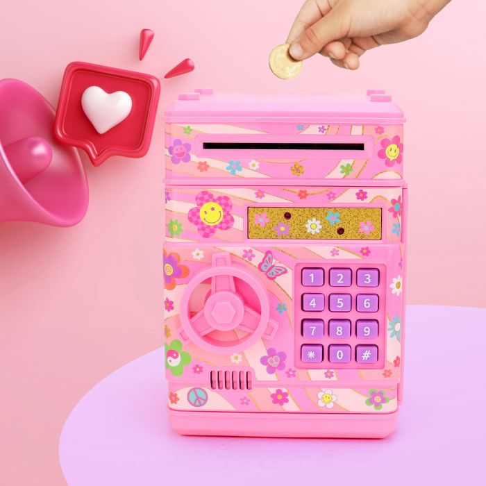 Hot Focus Digital Safe- Groovy Flower