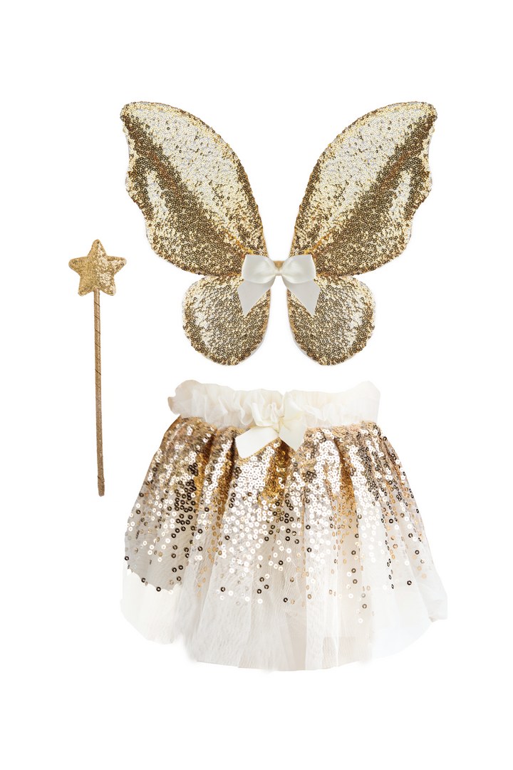 Great Pretenders Gracious Gold Sequins Skirt Wings and Wand manufacturer photo 7