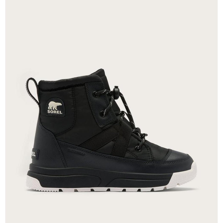 SOREL Whitney III Mid Waterproof Boot Black side view toe right