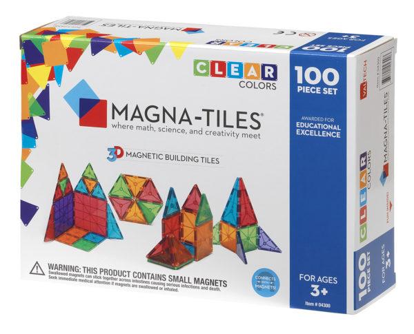 Magna Tiles Clear Colors - 100 Piece Set