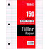 Enlivo Wide Ruled Loose Leaf Paper - 150 Sheets - 3 hole 10.5x 8