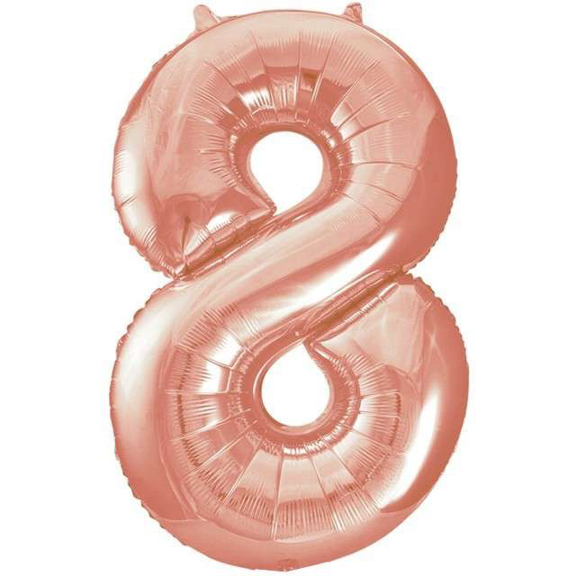 Number Balloons  34"- Rose Gold