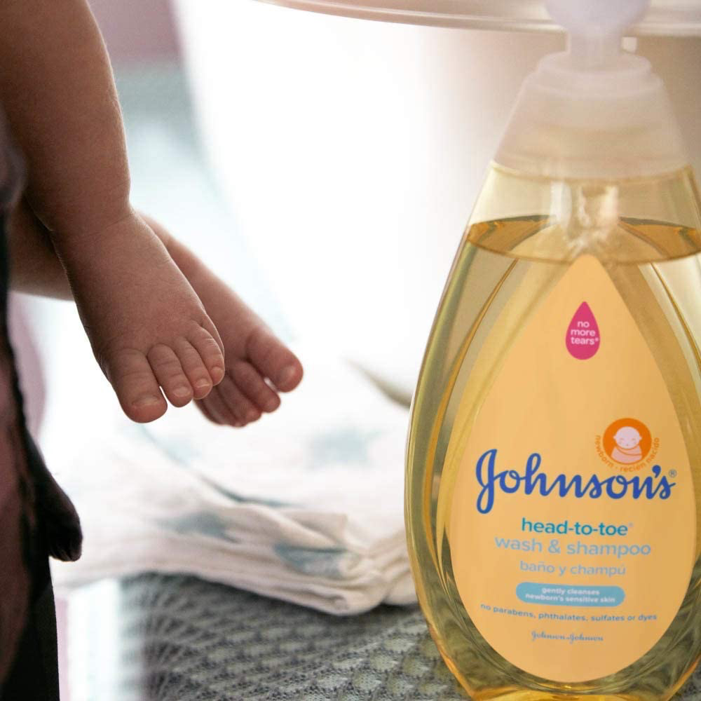 JOHNSON'S Head To Toe Gentle Tear Free Baby wash & Shampoo for baby Sensitive skin 10.2 oz