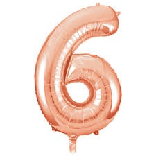 Number Balloons  34"- Rose Gold