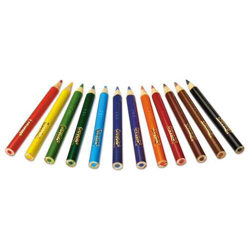 Crayola Colored Pencil Set, 12-Colors, Half-Size