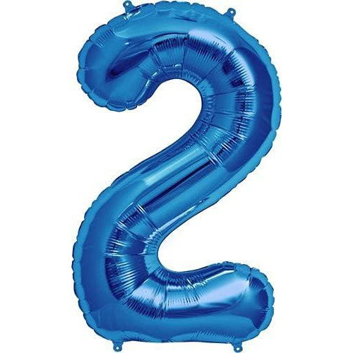 Number Balloons 34"- Blue