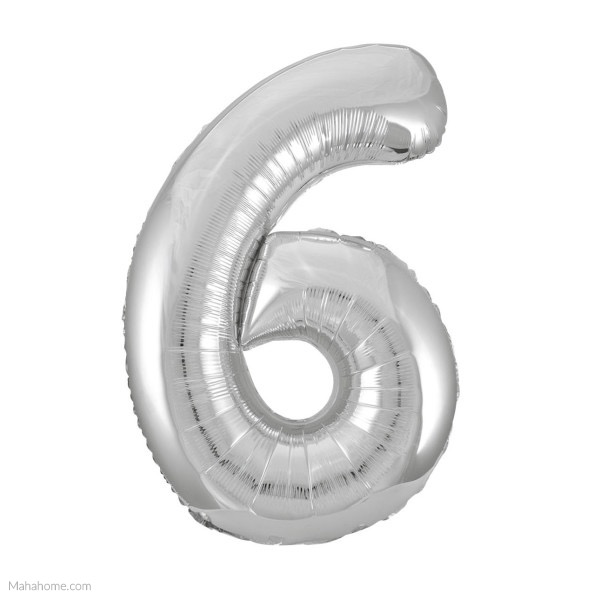 Number Balloons  34"- Silver
