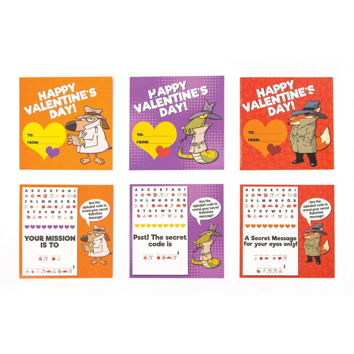 Secret Agent Decoder Valentine Card Kit